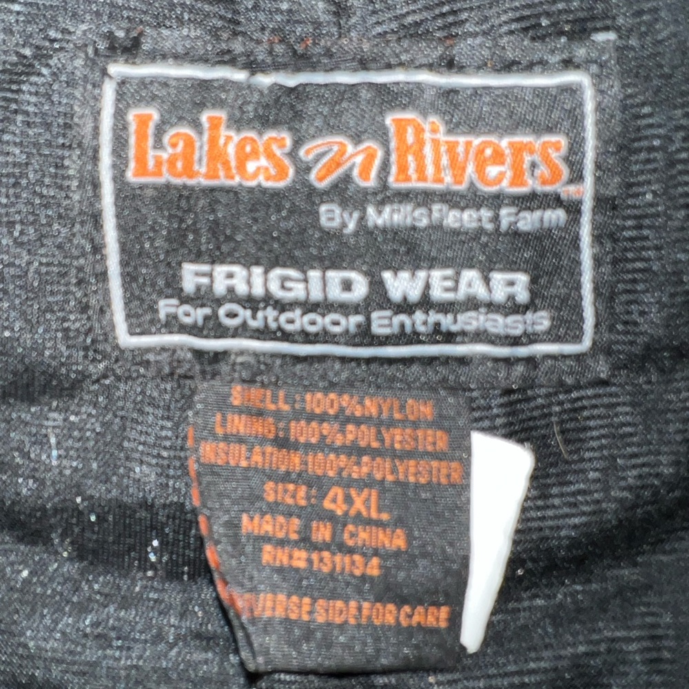Men's Black snow bibs